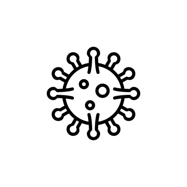 Ikona Wektora Wirusa Ikona Medycyny Zarys Stylu Idealne Zastosowanie Logo — Wektor stockowy
