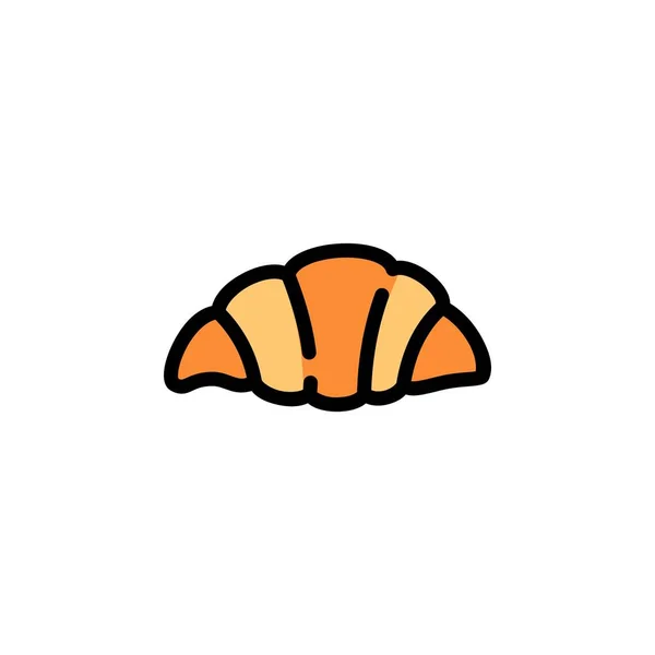 Croissant Vector Icono Uso Perfecto Para Logotipo Presentación Aplicación Sitio — Vector de stock