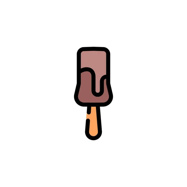 Векторный Значок Мороженого Идеально Подходит Логотипа Презентации Приложения Веб Сайта — стоковый вектор