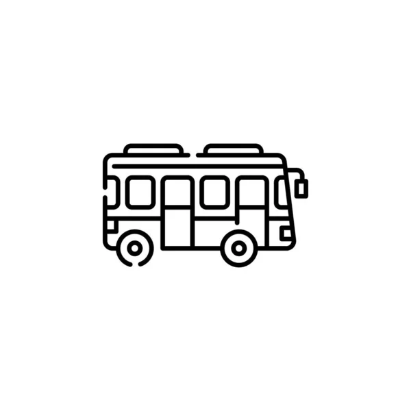 Icône Vectorielle Bus Style Icône Transport Contour Utilisation Parfaite Pour — Image vectorielle