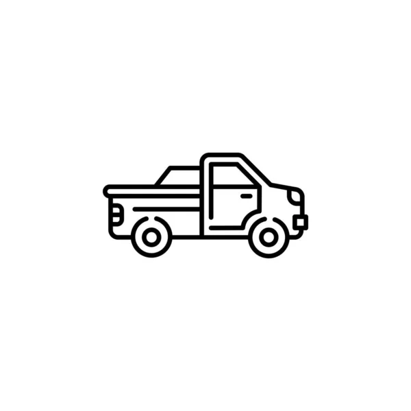Pickup Διάνυσμα Μεταφορά Εικονίδιο Περίγραμμα Στυλ Τέλεια Χρήση Για Λογότυπο — Διανυσματικό Αρχείο