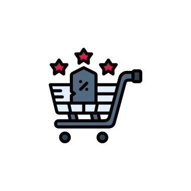 black friday vector icon filled line style. Perfect for website, application, commerce, presentation, logo and more. simple and modern color outline icon