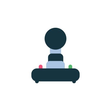 Joystick vektör simgesi. bilgisayar bileşeni simgesi düz stili. Logo, sunum, web sitesi ve daha fazlası için mükemmel bir kullanım. Basit modern simge tasarımı düz biçim