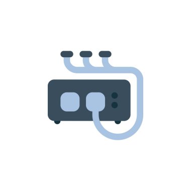 ağ merkezi vektör simgesi. bilgisayar bileşeni simgesi düz stili. Logo, sunum, web sitesi ve daha fazlası için mükemmel bir kullanım. Basit modern simge tasarımı düz biçim