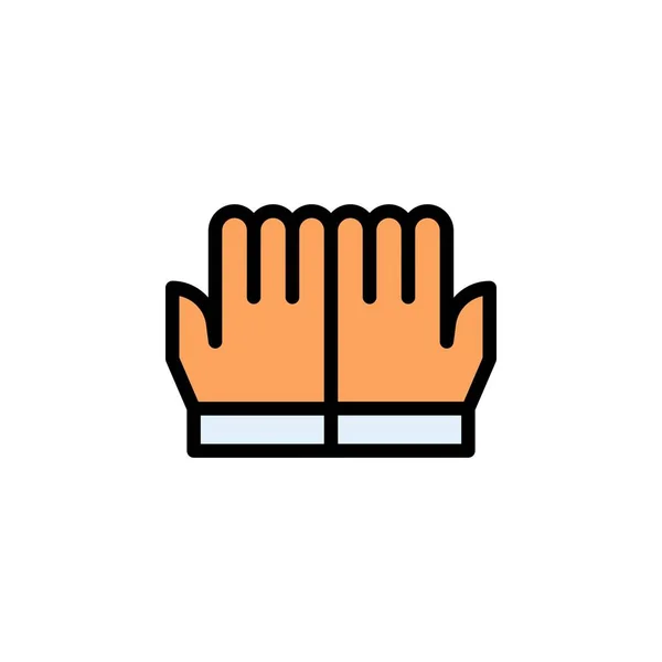 Gebetshand Vektor Symbol Füllte Zeilenstil Perfekte Verwendung Für Logo Präsentation — Stockvektor