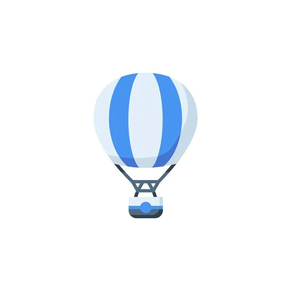 Иконка Вектора Воздушного Шара Транспорт Автомобиль Икона Плоского Стиля Идеальное — стоковый вектор