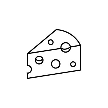 Peynir vektör simgesi. Yiyecek ve içecek ikonu tarzı. Logo, sunum, web sitesi ve daha fazlası için mükemmel bir kullanım. modern simge tasarımı özet biçimi