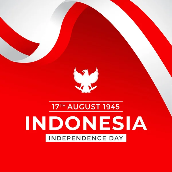 Bendera Merah Putih Indonézia Vagy Bingkai Bendera Merah Putih Háttér — Stock Vector