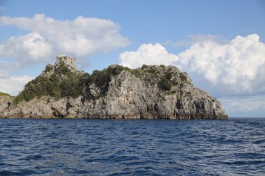 İtalya 'daki Amalfi Sahili manzarası. Yüksek kalite fotoğraf