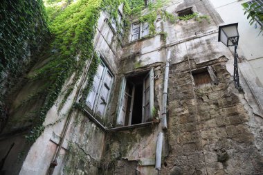 İtalya 'nın eski Salerno şehrinin ayrıntıları. Yüksek kalite fotoğraf