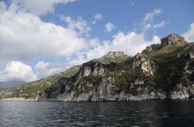 İtalya 'daki Amalfi Sahili manzarası. Yüksek kalite fotoğraf