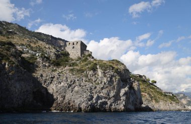 İtalya 'daki Amalfi Sahili manzarası. Yüksek kalite fotoğraf