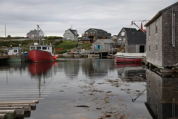 Peggys Öböl Halászkikötője Skócia Kanada Kiváló Minőségű Fénykép — Stock Fotó