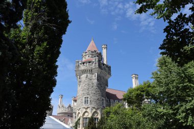 Toronto, Kanada 'daki Casa Loma manzarası. Yüksek kalite fotoğraf