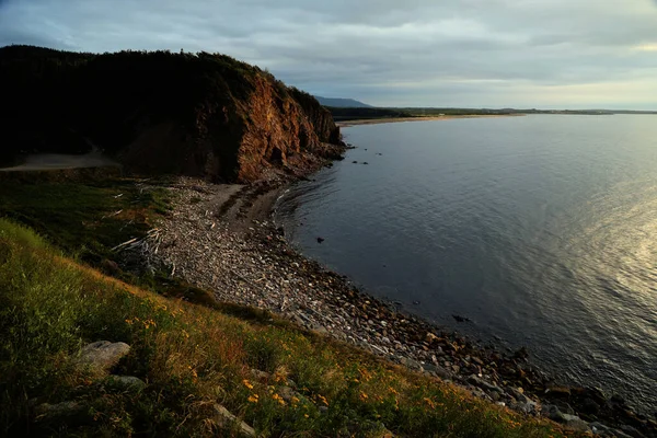 Uitzicht Kust Van Cape Breton Vanaf Cabot Trail Canada Hoge — Stockfoto