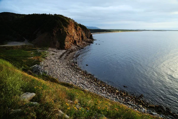 Kanada Cabot Patikası Ndan Breton Burnu Kıyı Şeridi Manzarası Yüksek — Stok fotoğraf