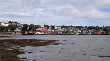 Güzel Lunenburg kasabası, Kanada. Yüksek kalite fotoğraf