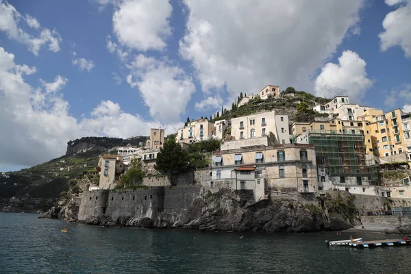 Pequena Cidade Minori Costa Amalfi Itália Foto Alta Qualidade — Fotografia de Stock