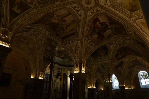 Inre Kryptan Amalfikatedralen Italien Högkvalitativt Foto — Stockfoto