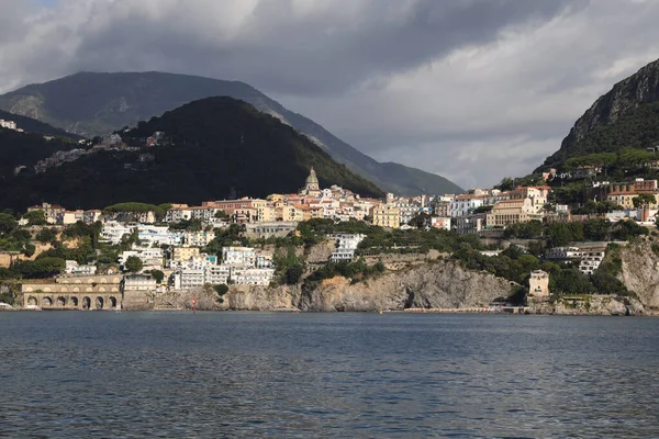 Vista Mar Vietri Sul Mare Itália Foto Alta Qualidade — Fotografia de Stock