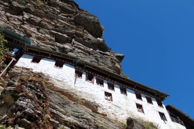 Butan 'daki Budist rahibe manastırı. Yüksek kalite fotoğraf