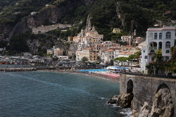 Vista Antiga República Marítima Amalfi Itália Foto Alta Qualidade — Fotografia de Stock