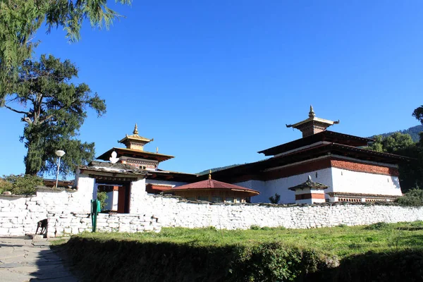Buddhistisches Kloster Der Stadt Paro Bhutan Hochwertiges Foto — Stockfoto