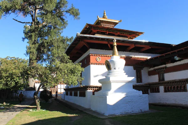 Buddhista Kolostor Paro Városában Bhutánban Kiváló Minőségű Fénykép — Stock Fotó