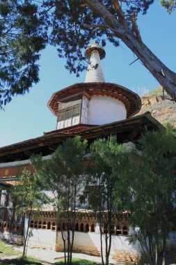 Paro, Butan 'daki Budist manastırı. Yüksek kalite fotoğraf