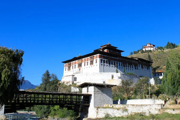Boeddhistisch Klooster Stad Paro Bhutan Hoge Kwaliteit Foto — Stockfoto