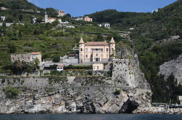 Costa Amalfitana Perto Cidade Minori Itália Foto Alta Qualidade — Fotografia de Stock
