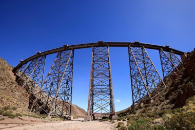 La Polvorilla viaduct of the train of the clouds, Argentina. High quality photo