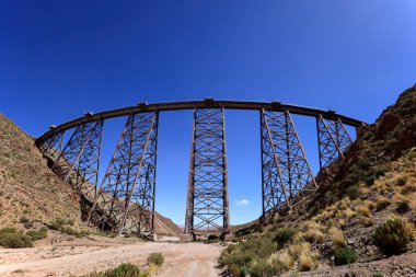 La Polvorilla viaduct of the train of the clouds, Argentina. High quality photo