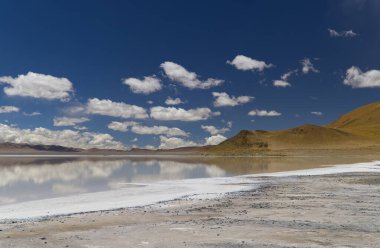 View of the diamond lagoon in the Puna Argentina. High quality photo