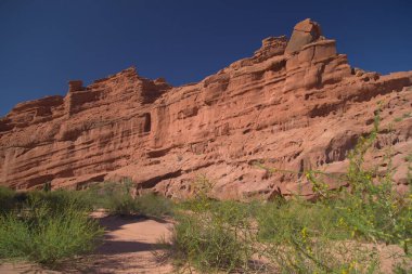 Quebrada De Las Conchas, Arjantin 'in kaya oluşumları. Yüksek kalite fotoğraf