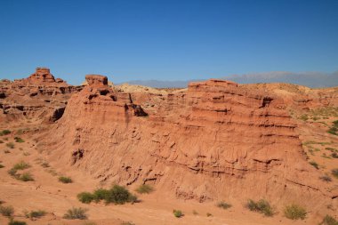 Quebrada De Las Conchas, Arjantin 'in kaya oluşumları. Yüksek kalite fotoğraf