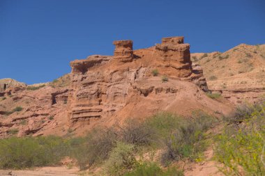 Quebrada De Las Conchas, Arjantin 'in kaya oluşumları. Yüksek kalite fotoğraf