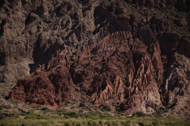 Quebrada De Las Conchas, Arjantin 'in kaya oluşumları. Yüksek kalite fotoğraf