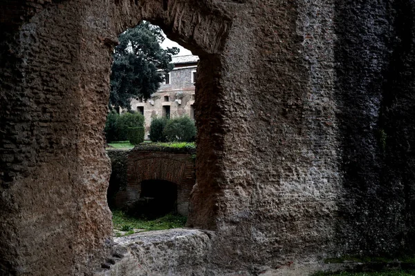 Ruinas Villa Adriana Tivoli Roma Foto Alta Calidad — Foto de Stock