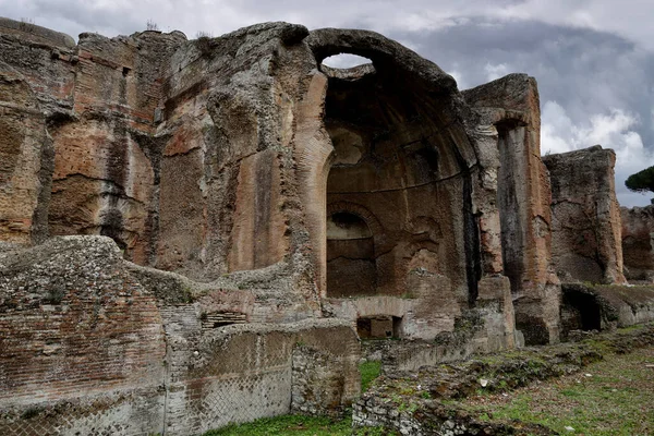 Hadrians Villa Fürdője Tivoliban Rómában Kiváló Minőségű Fénykép — Stock Fotó