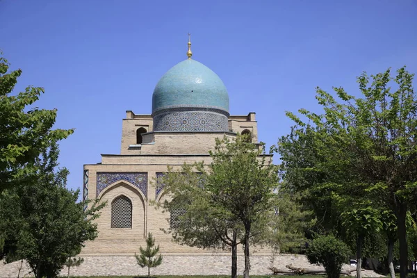 Vista Mausoléu Kaffal Shashi Tashkent Uzbequistão Foto Alta Qualidade — Fotografia de Stock