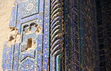 Decoration detail of the Jahongir Mausoleum, Uzbekistan. High quality photo clipart