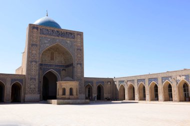 Poi Kalyan kompleksi, cami manzarası, Buhara, Özbekistan. Yüksek kalite fotoğraf