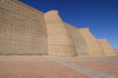 Ark kalesinin duvarları, Buhara, Özbekistan. Yüksek kalite fotoğraf