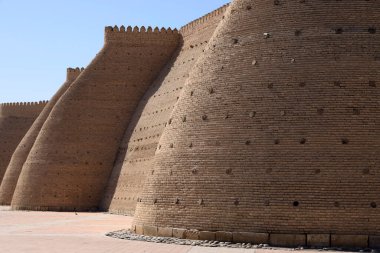 Ark kalesinin duvarları, Buhara, Özbekistan. Yüksek kalite fotoğraf