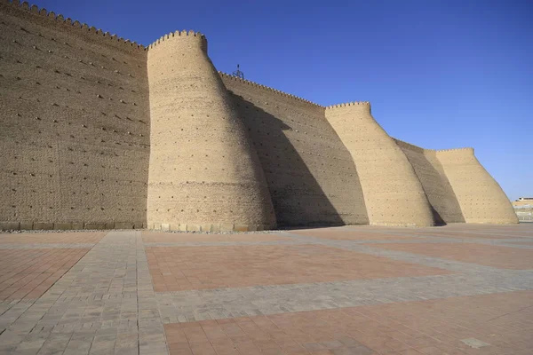 Muralhas Fortaleza Arca Bucara Uzbequistão Foto Alta Qualidade — Fotografia de Stock