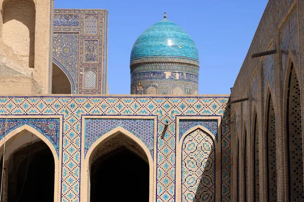 우즈베키스탄 부하라의 모스크 지역의 모습이다 고품질 — 스톡 사진