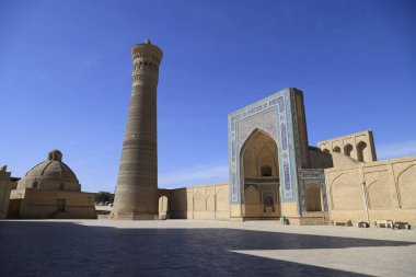 Buhara, Özbekistan 'daki Poi Kalyan Kompleksi. Yüksek kalite fotoğraf