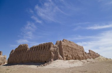 Özbekistan 'daki Janbas Qala Kalesi. Yüksek kalite fotoğraf