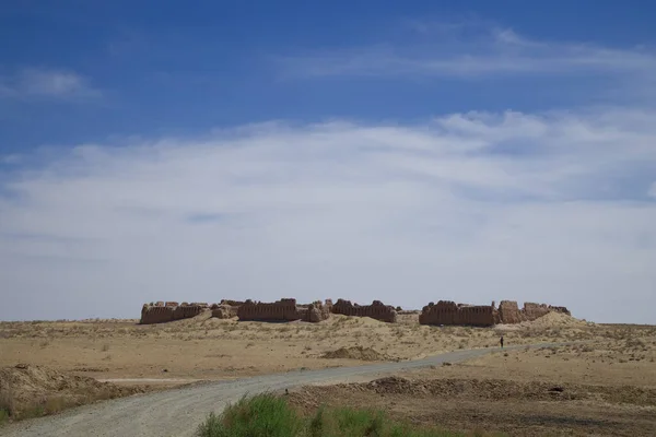 Замок Янбас Кала Узбекистані Фотографія Високої Якості — стокове фото